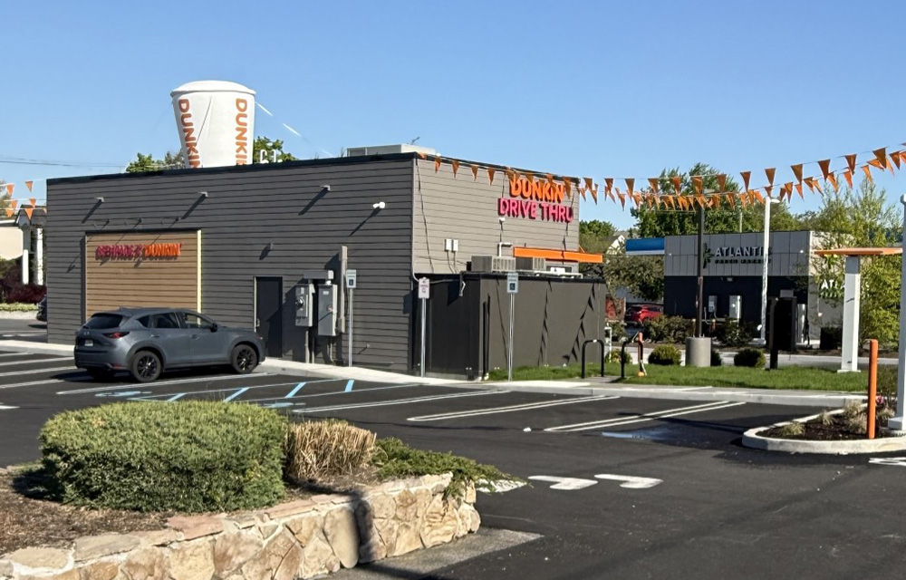 Island Assocs. negotiates 1,133 s/f long-term lease for Dunkin with drive-thru; assists developer